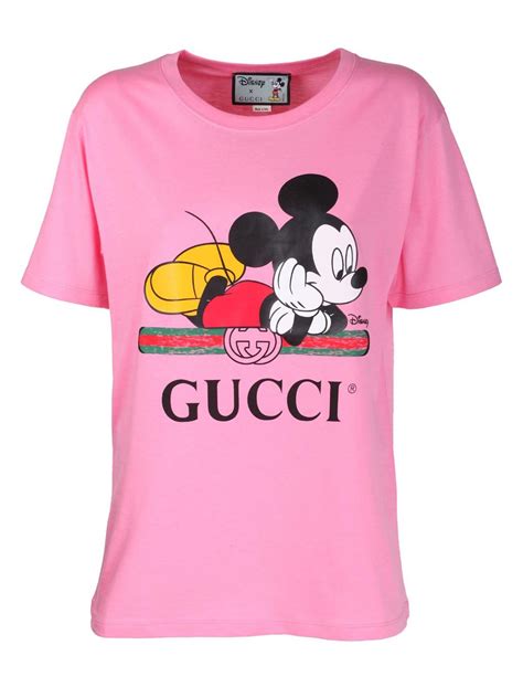 gucci disney t shirt|Gucci mickey mouse pink t shirt.